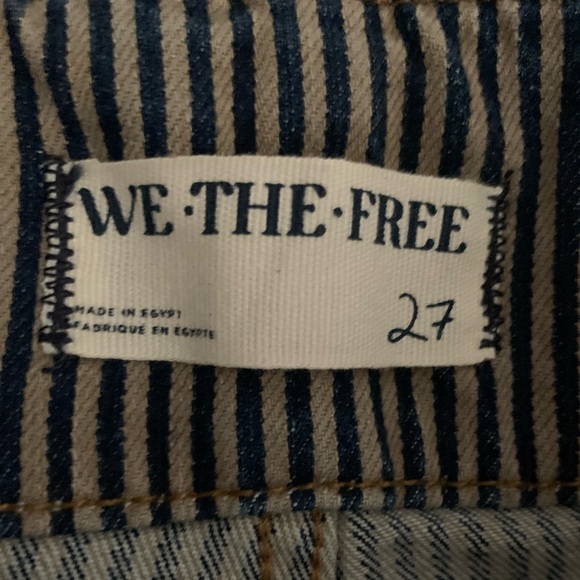 FREE PEOPLE Jayde High Rise Flare Leg Jeans Railroad Stripe - Picture 7 of 12